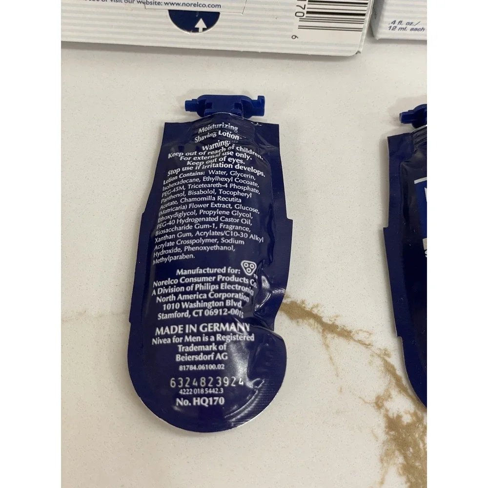 Philips Norelco Cool Skin‎ Nivea Shaving Lotion HQ 170 2 Packs 12 Cartridges New